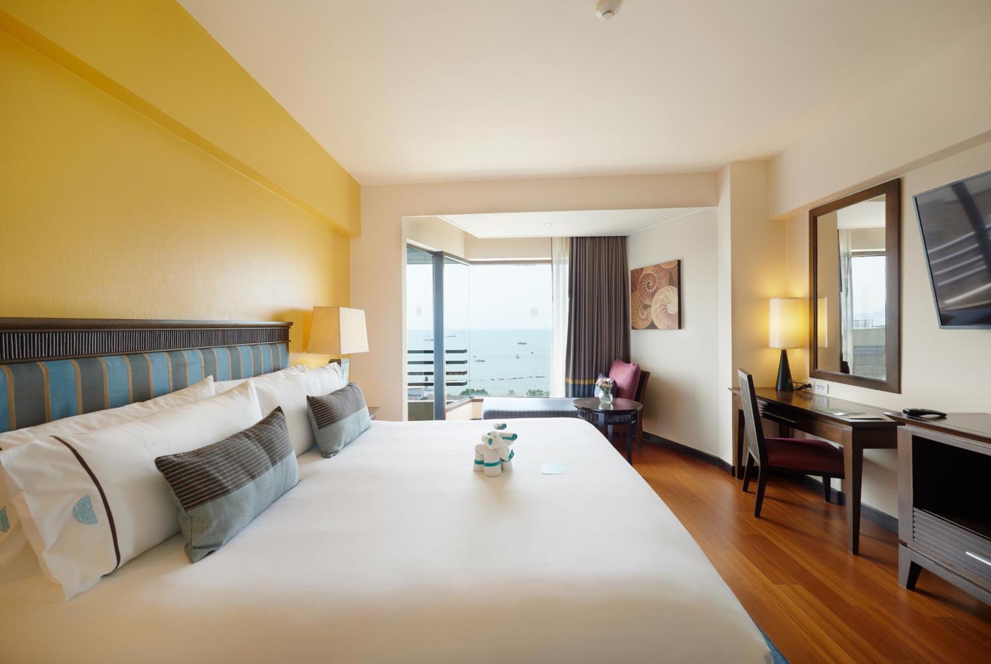 Deluxe Zimmer mit Meerblick - obere Etage Zimmer mit Kingsize-Bett